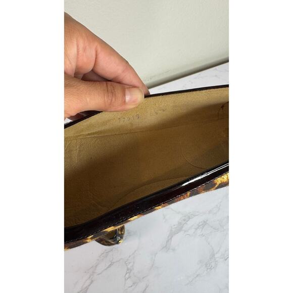 Stuart Weitzman Leopard Print Canva Cap Toe Slip-on Ballet Flats Size 6.5 - Picture 5 of 7